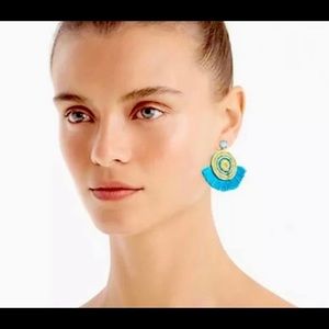 J crew Rope Fan Earrings NWT